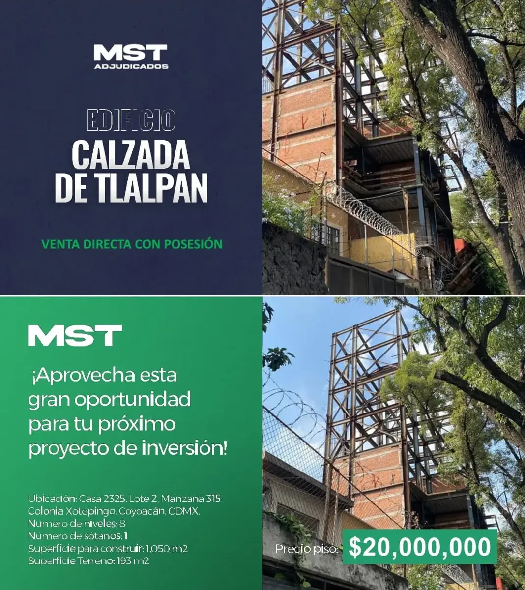 Edificio en venta en Xotepingo, Coyoacán — foto 1 de 5