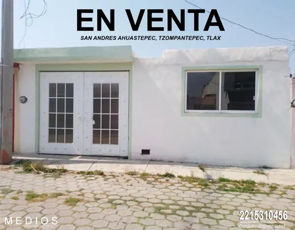Casa en venta en San Andres Ahuashuatepec, Tzompantepec, Tlaxcala