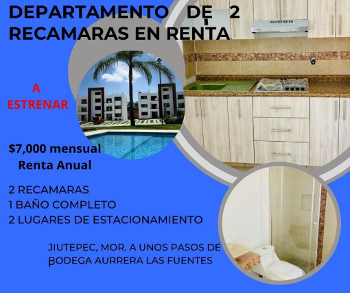 Casa en renta en Las Fincas, Jiutepec