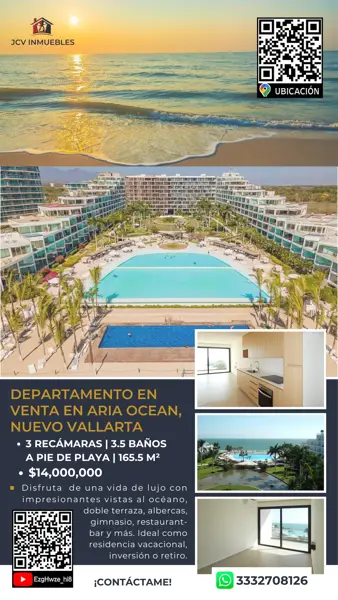 Departamento en venta en Flamingos, Bahía de Banderas, Nayarit