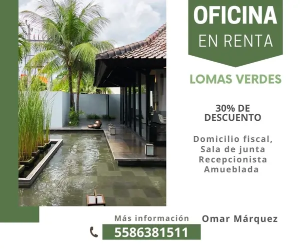 Oficina en Lomas Verdes 6a Sección, Naucalpan de Juárez, México
