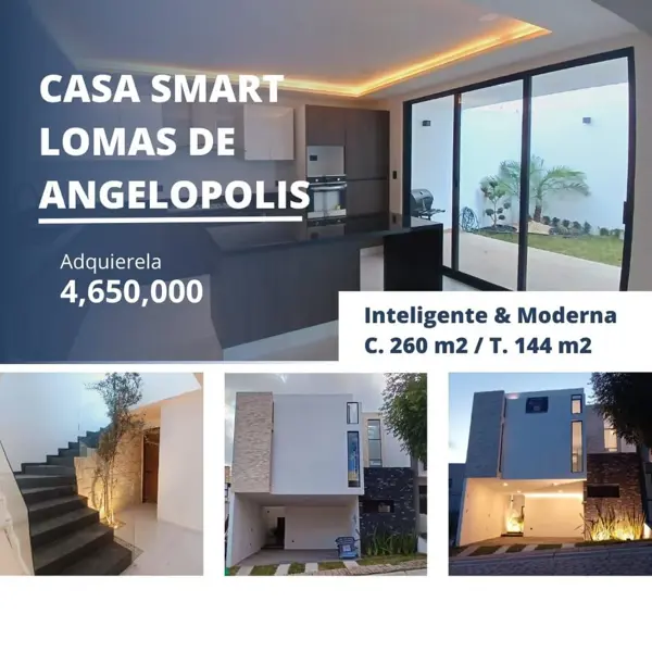 Casa en venta en Lomas de Angelópolis, San Andrés Cholula, Puebla