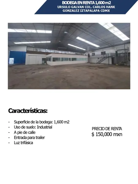 Bodega en renta en Carlos Hank Gonzalez, Ecatepec de Morelos — foto 2 de 6