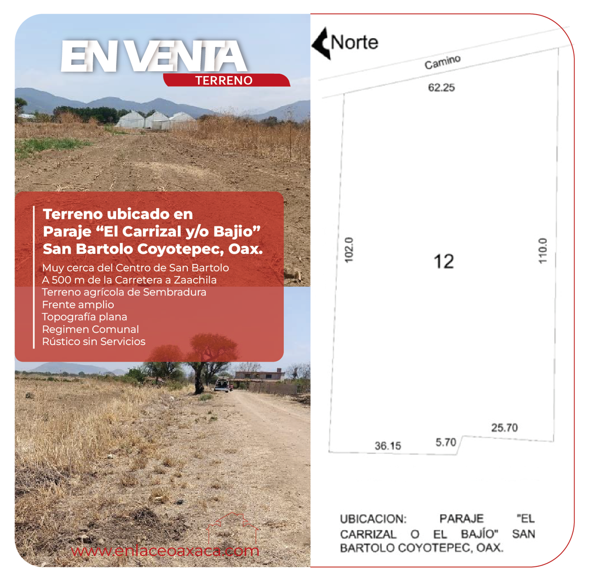 Terreno en venta en San Bartolo Coyotepec, San Bartolo Coyotepec