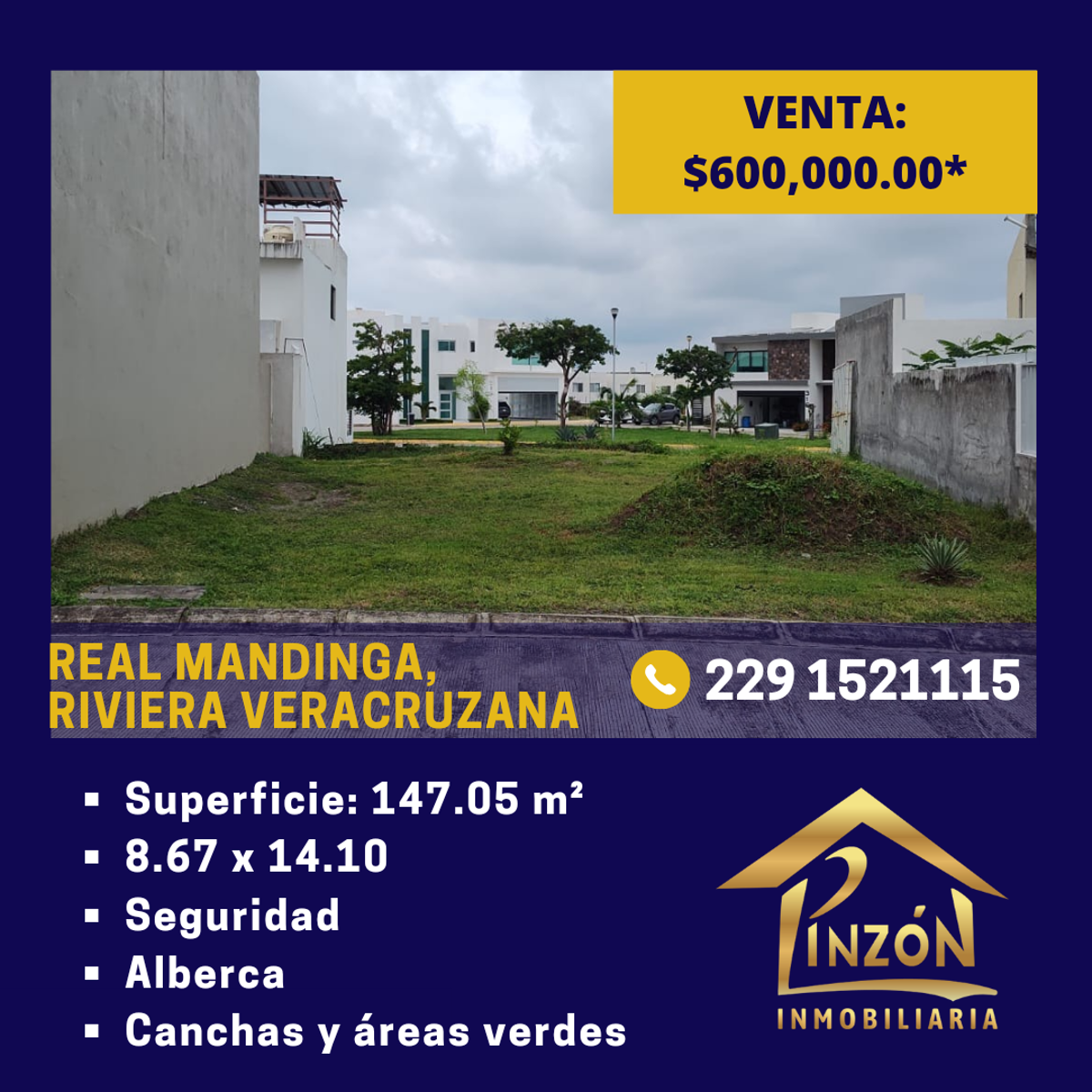 Terreno en venta en Real Mandinga, Alvarado — foto 1 de 5