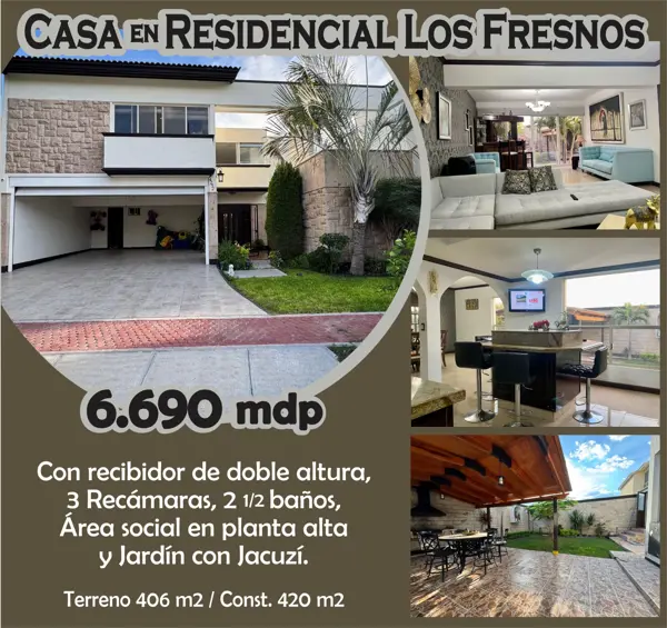 Casa en venta en Residencial el Fresno, Torreón, Coahuila de Zaragoza Casa en venta en Residencial el Fresno, Torreón, Coahuila de Zaragoza