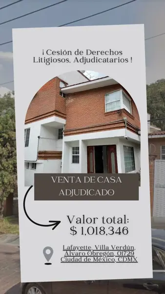 Casa en Villa Verdún, Álvaro Obregón, Ciudad de México