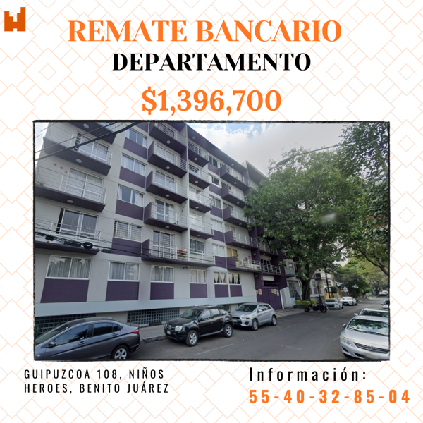Departamento en venta en Niños Héroes, Benito Juárez — foto 3 de 6