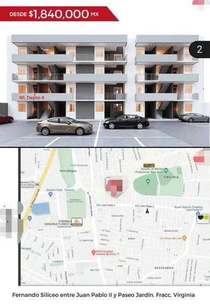 Departamento en venta en Jardines de Virginia, Boca del Río — foto 3 de 5