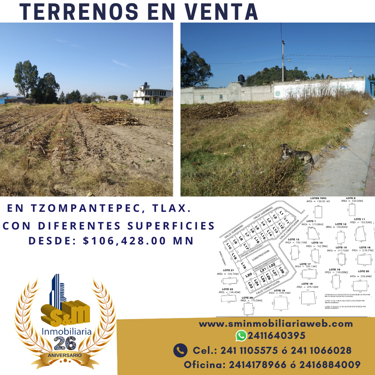 Terreno en venta en San Salvador Tzompantepec, Tzompantepec — foto 1 de 21