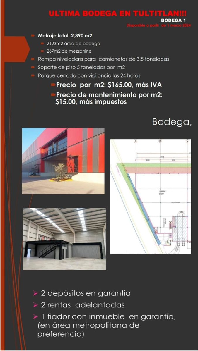 Bodega en renta en Santiaguito, Tultitlán — foto 1 de 4