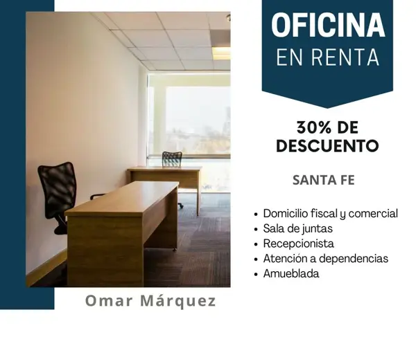 Oficina en El Piru Santa Fe, Álvaro Obregón, Ciudad de México