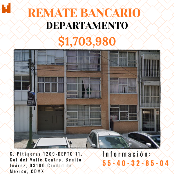 Departamento en venta en Del Valle Centro, Benito Juárez — foto 2 de 7