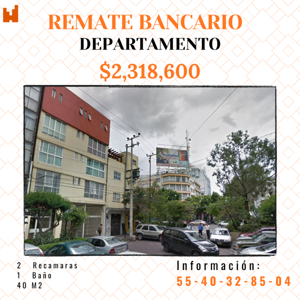 Departamento en venta en Del Valle Norte, Benito Juárez — foto 3 de 5
