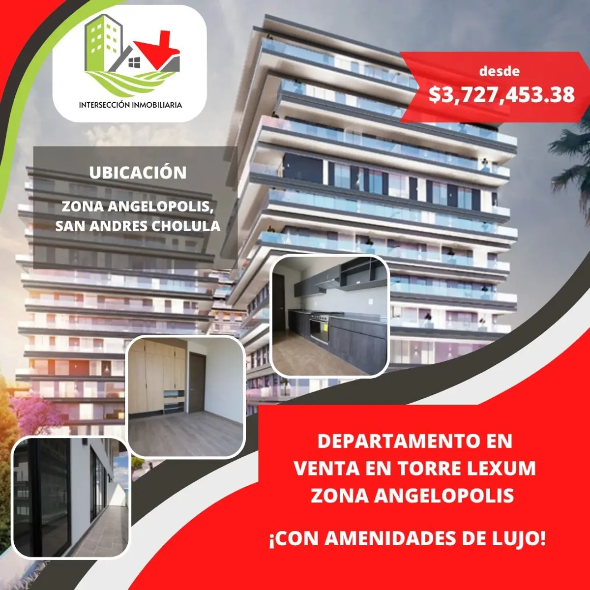 Departamento en venta en San Bernardino Tlaxcalancingo, San Andrés Cholula — foto 1 de 13