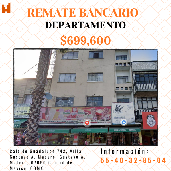 Departamento en venta en Villa Gustavo A. Madero, Gustavo A. Madero — foto 2 de 7