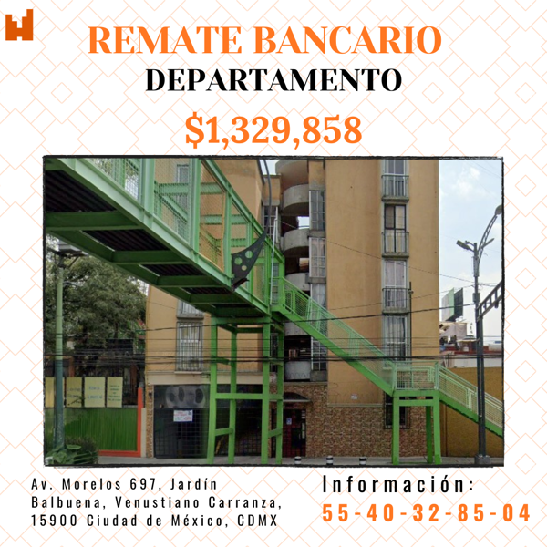Departamento en venta en Jardin Balbuena, Venustiano Carranza — foto 2 de 7