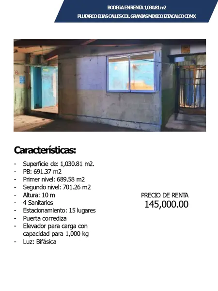Bodega en renta en Granjas Mexico, Iztacalco — foto 2 de 8