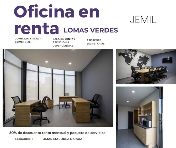 Oficina en Lomas Verdes 6a Sección, Naucalpan de Juárez, México