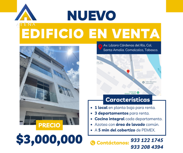 Departamento en venta en Santa Amalia, Comalcalco, Tabasco
