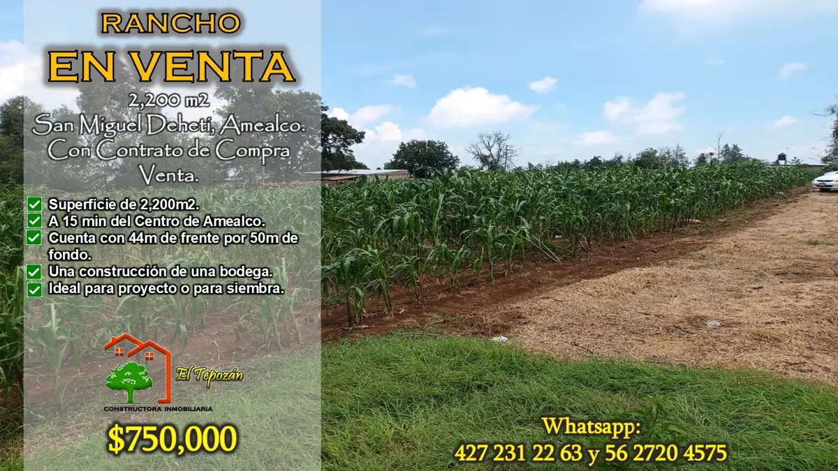 Terreno en venta en San Miguel Dehetí, Amealco de Bonfil — foto 1 de 20