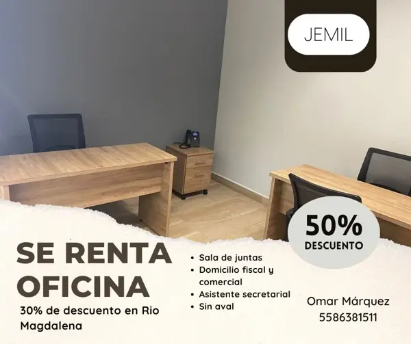 Oficina en La Otra Banda, Álvaro Obregón, Ciudad de México