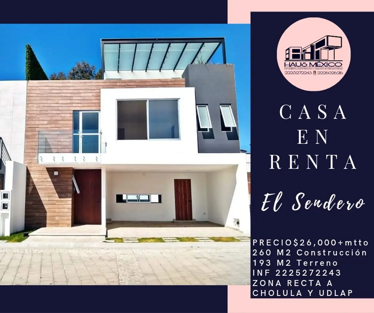 Casa en renta en El Sendero Residencial, San Pedro Cholula — foto 1 de 22