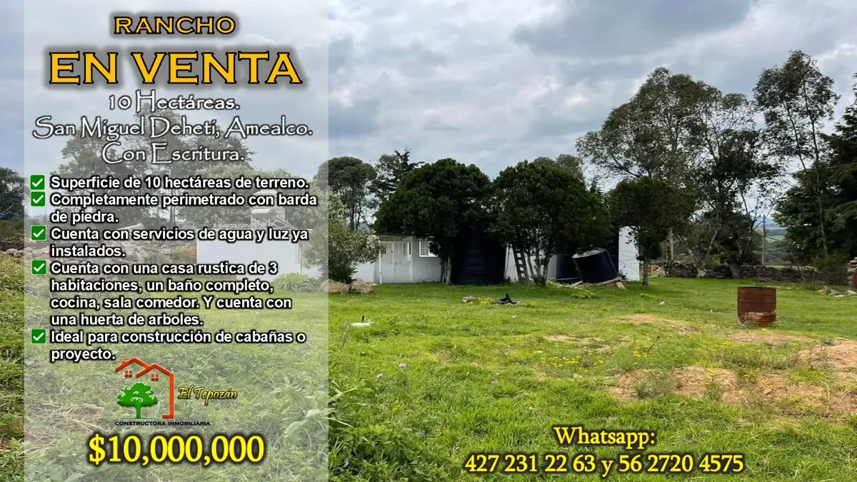 Finca-Rancho en venta en San Miguel Dehetí, Amealco de Bonfil — foto 1 de 33