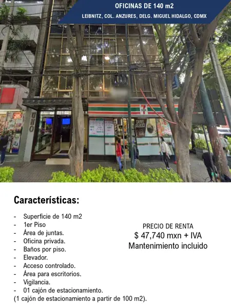 Oficina en renta en Anzures, Miguel Hidalgo — foto 2 de 5