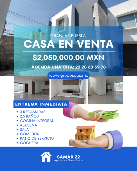 Casa en Granjas Puebla, Puebla, Puebla