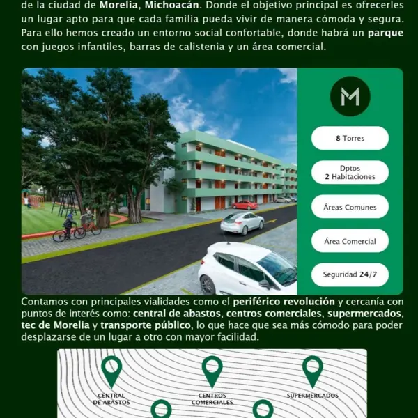 Departamento en venta en Profesor Jesús Romero Flores, Morelia — foto 2 de 11