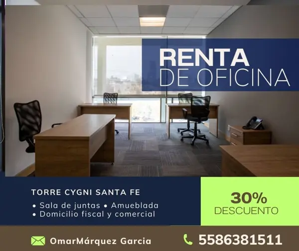 Oficina en El Piru Santa Fe, Álvaro Obregón, Ciudad de México