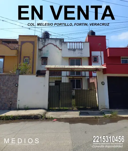 Casa en venta en Melesio Portillo, Fortín, Veracruz de Ignacio de la Llave