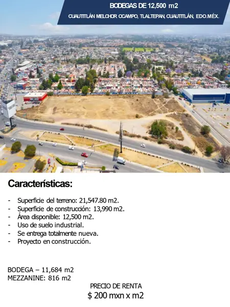 Bodega en renta en Santa Ana Tlaltepan, Cuautitlán — foto 2 de 4