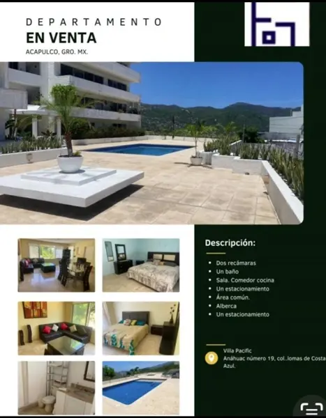 Departamento en Lomas de Costa Azul, Acapulco de Juárez, Guerrero