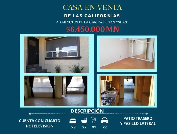 Casa en Las Californias, Tijuana, Baja California