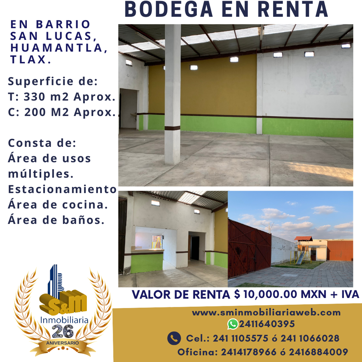 Bodega en renta en San Lucas, Huamantla — foto 1 de 9