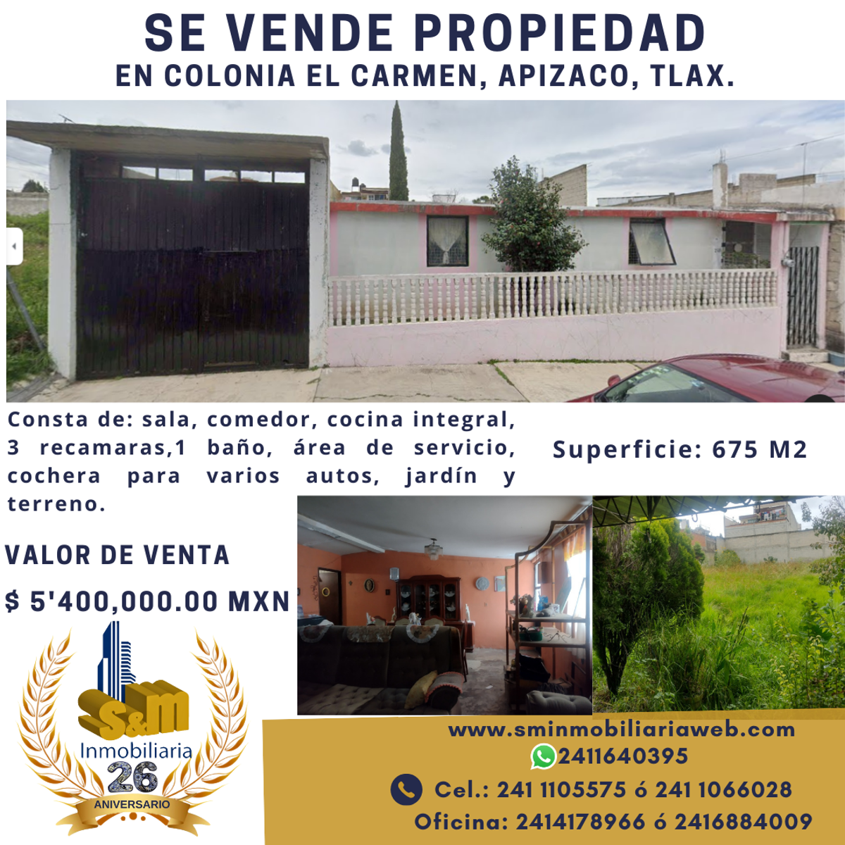 Casa en venta en El Carmen, Apizaco — foto 1 de 10