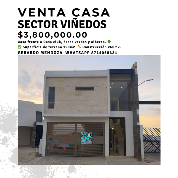 Casa en venta en Los Viñedos, Torreón, Coahuila de Zaragoza