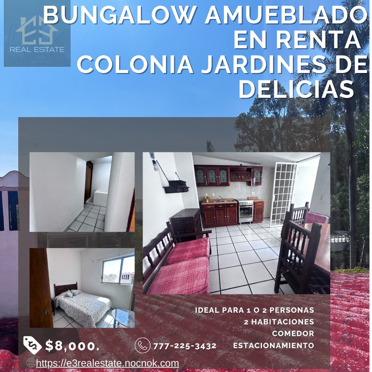 Departamento en renta en Jardines de Delicias, Cuernavaca — foto 1 de 5