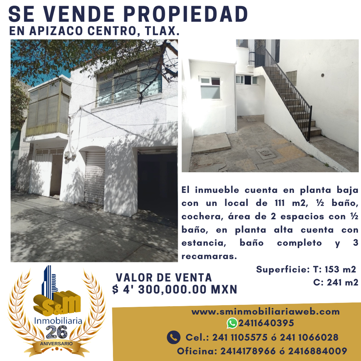 Casa en venta en Centro, Apizaco — foto 1 de 12