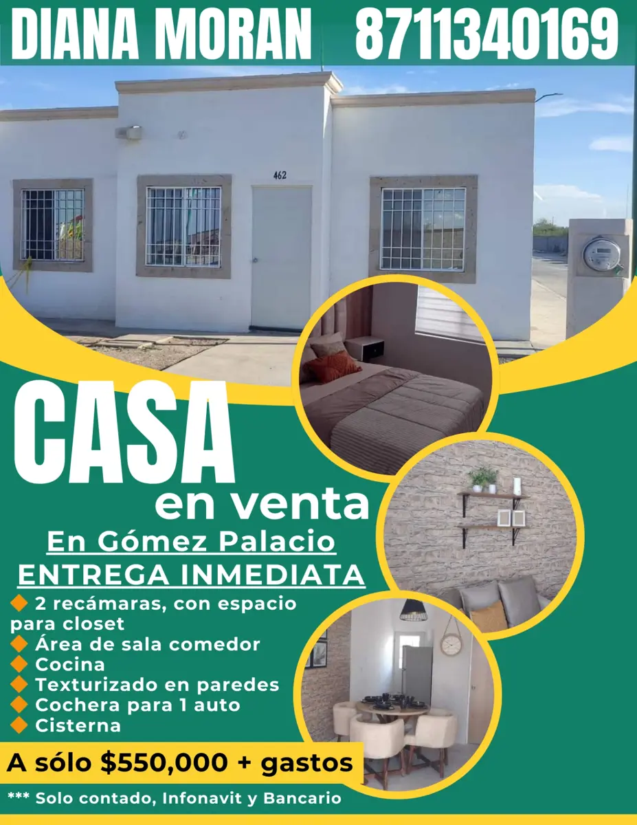Casa en Venta en San Ignacio, Gómez Palacio, Durango