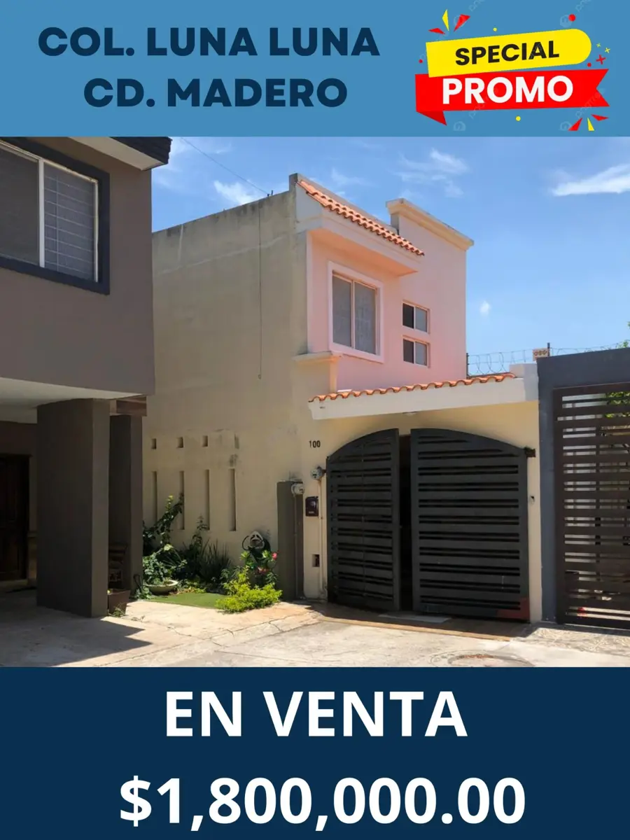 Casa en venta en Jesus Luna Luna, Ciudad Madero — foto 1 de 19