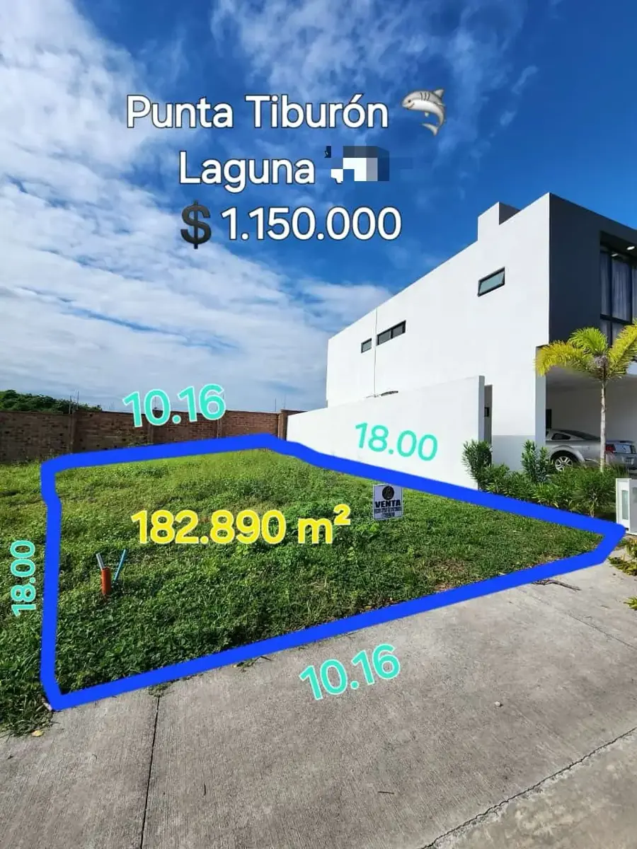 Terreno en venta en Punta Tiburón, Residencial, Marina y Golf, Alvarado — foto 1 de 4