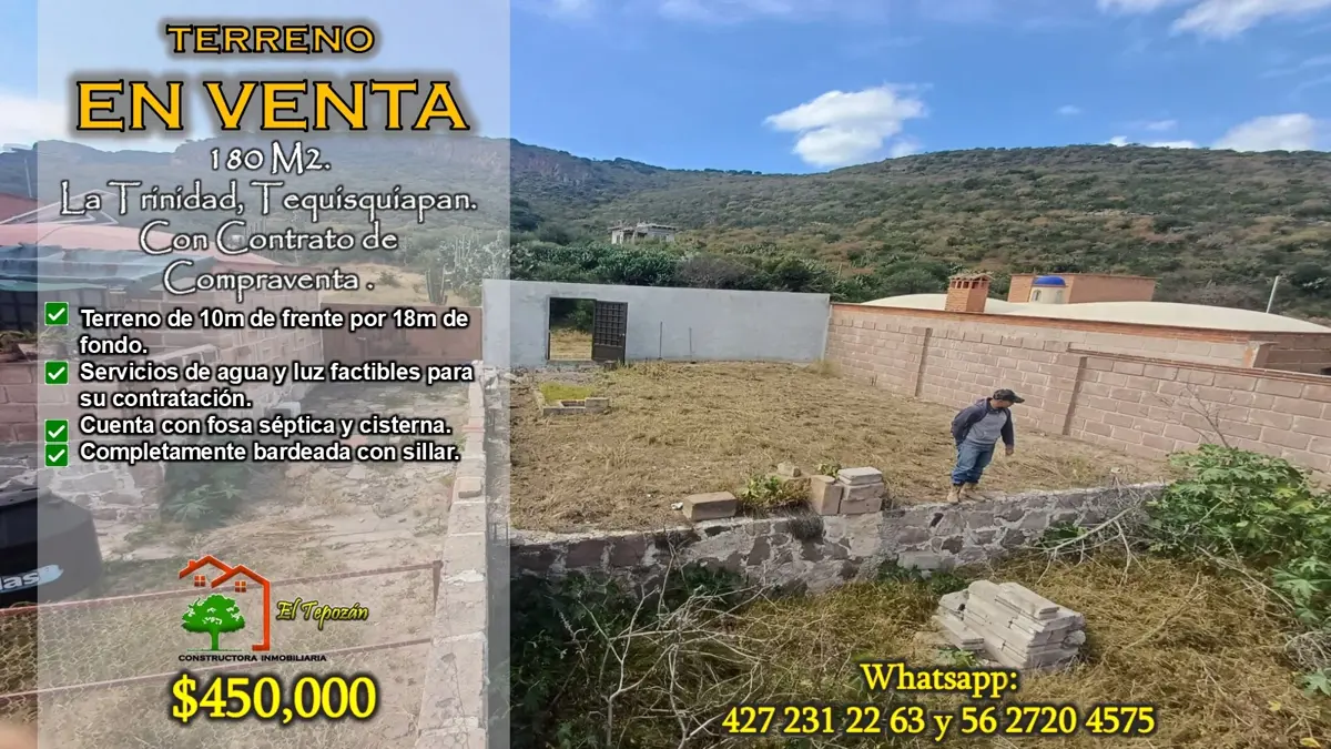 Terreno en venta en La Trinidad, Tequisquiapan — foto 1 de 12