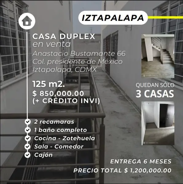 Casa en venta en Presidentes de Mexico, Iztapalapa, Ciudad de México Casa en venta en Presidentes de Mexico, Iztapalapa, Ciudad de México