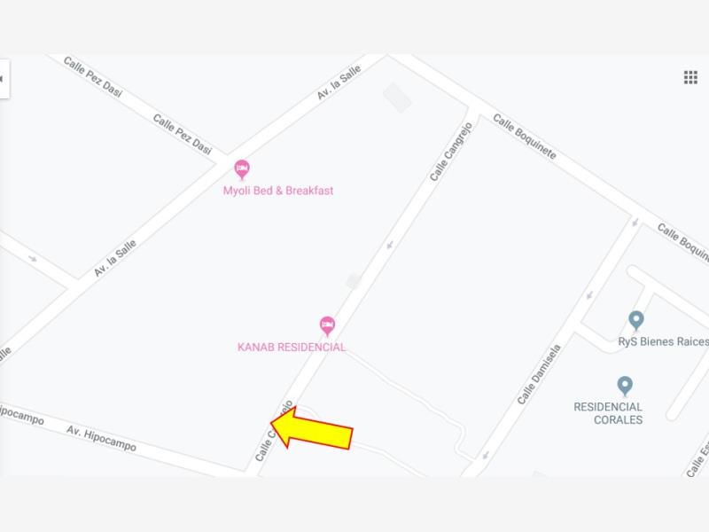 Terreno en venta en Los Arrecifes, Solidaridad
