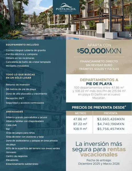 Departamento en venta en Zona Dorada, Mazatlán — foto 2 de 5
