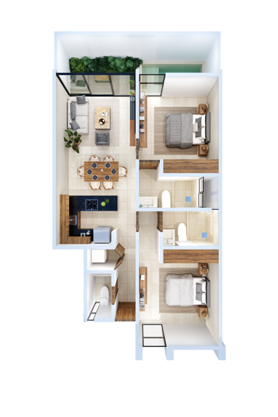 Departamento en venta en Santa Gertrudis Copo, Mérida — foto 2 de 16