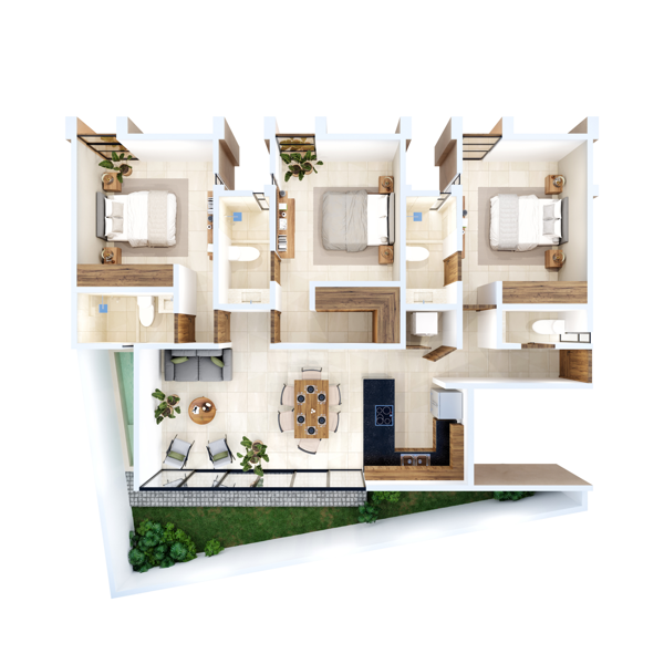 Departamento en venta en Santa Gertrudis Copo, Mérida — foto 3 de 16